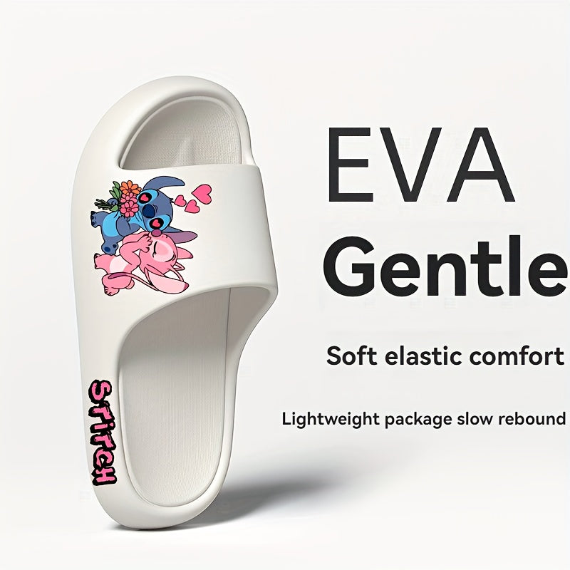 Women's EVA Slippers Summer Thick Sole Slides with Soft Insole Black