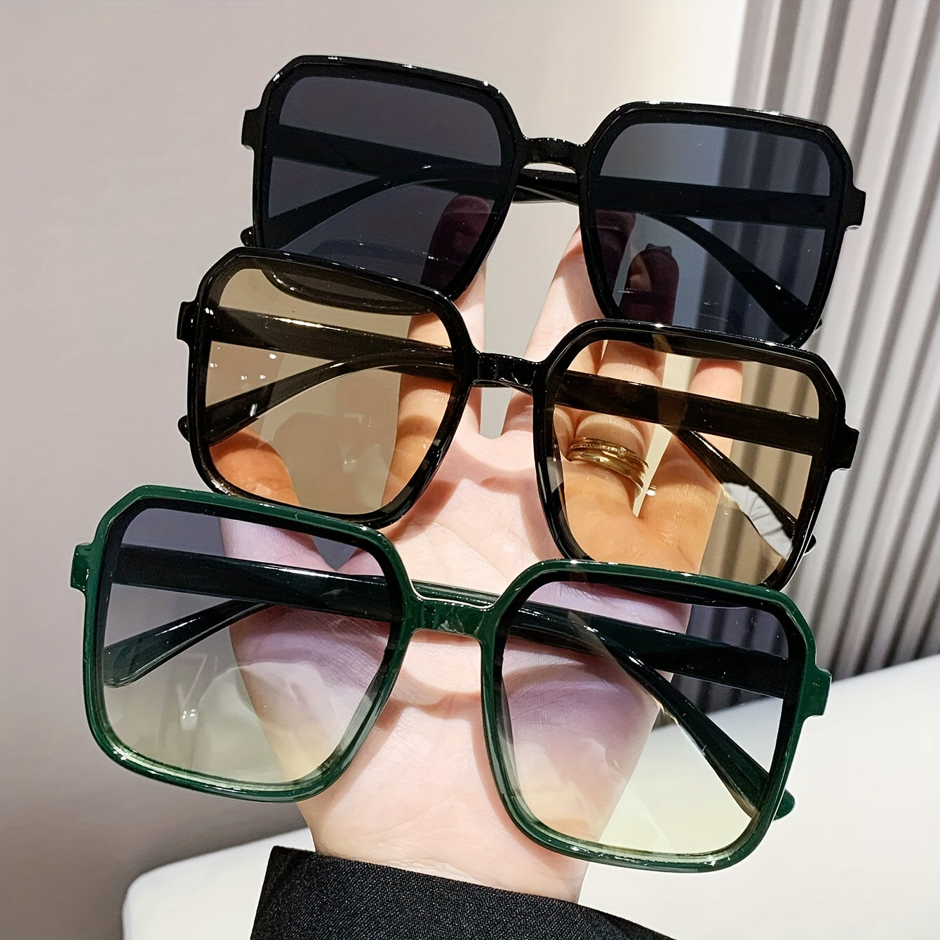 Gafas cuadradas para mujer estilo Y2K, coloridas, para eventos al aire libre y festivales