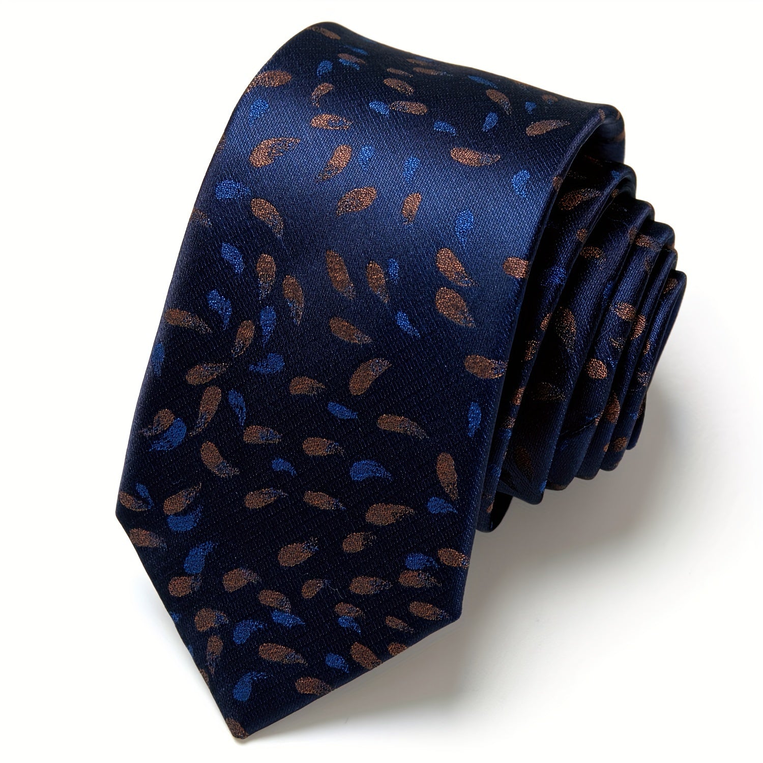 Men's Paisley Floral Necktie for Wedding and Office Wear