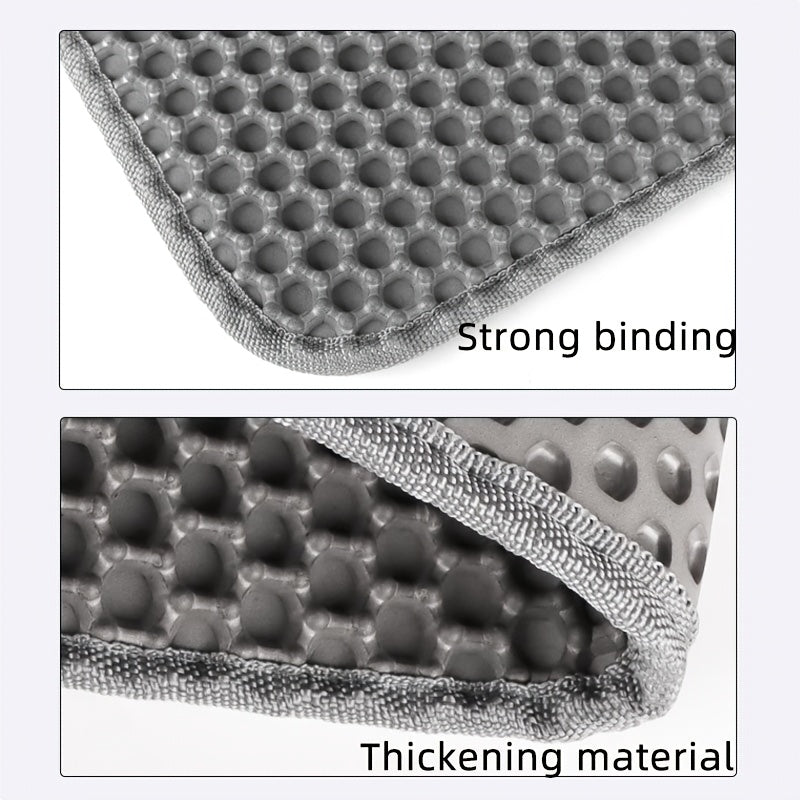 Katta premium mushuk axlat matosi, qayta ishlanadigan, hid chiqarmaydigan, suv o'tkazmaydigan, tozalash oson, hidga qarshi, gilamli axlat qutilari uchun ideal, mustahkam EVA/PE materialidan tayyorlangan.