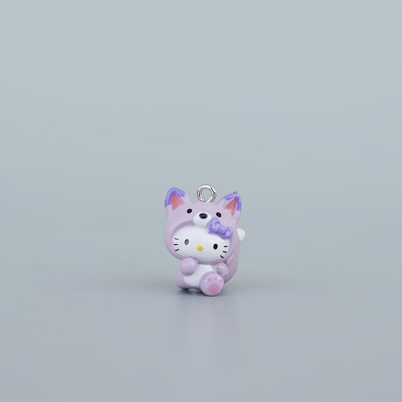 Strawberry Cat Phone Charms for Backpacks and Keychains, DIY Gift Accessories