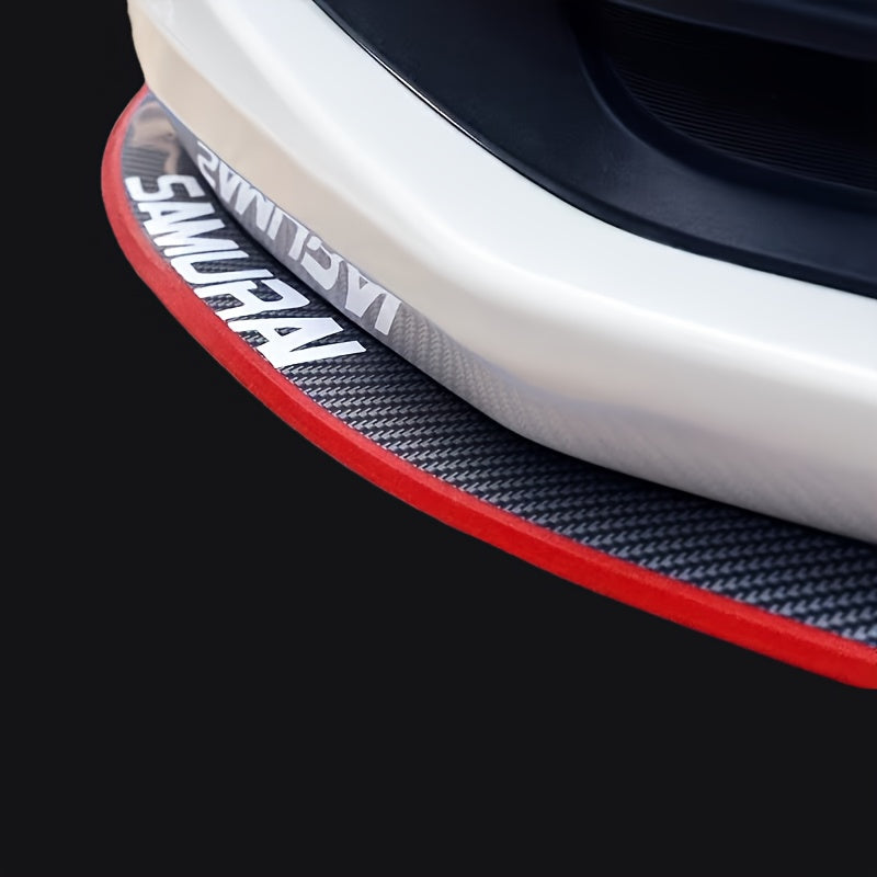 Universal karbon tolasi ko‘rinishidagi rezina yon panjara chet himoyachisi old lip chiziq