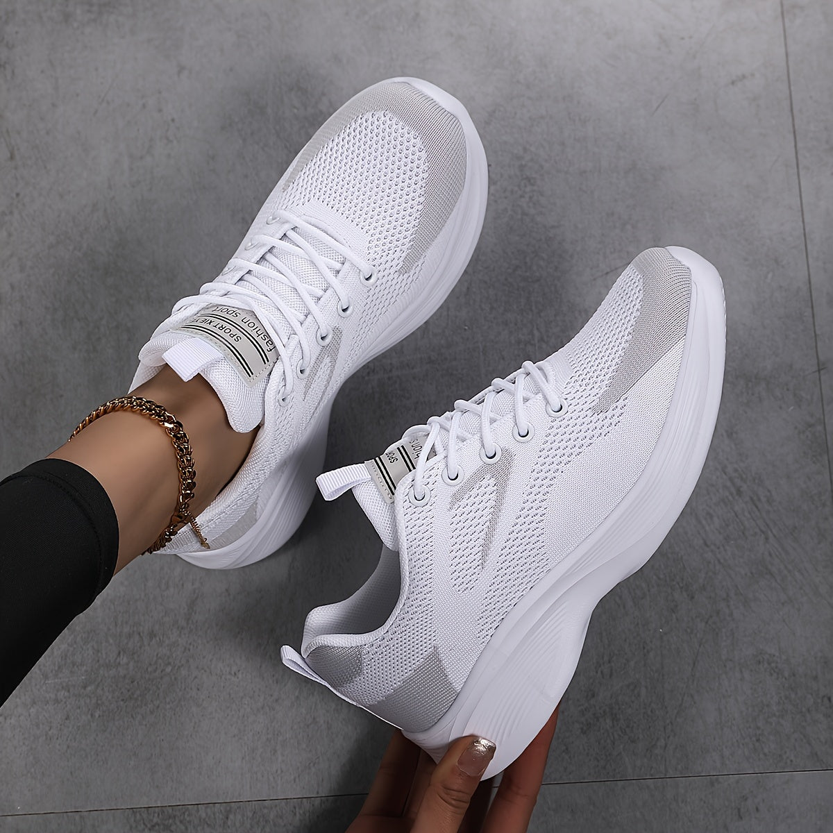 Women's Mesh Casual Sneakers with Soft Sole and Breathable Fabric