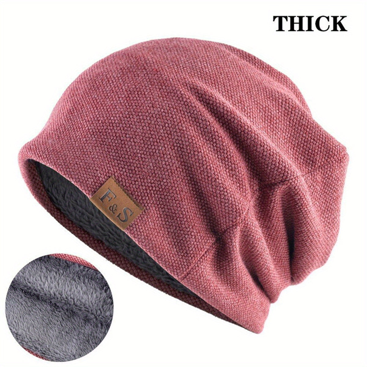 Soft Knitted Beanies in Solid Colors for Men and Women Spring Gift