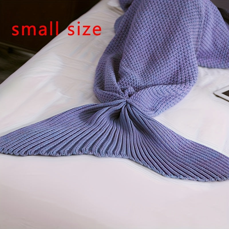 Mermaid Tail Blanket Crochet Cozy Lounge Sleep Gift for Women