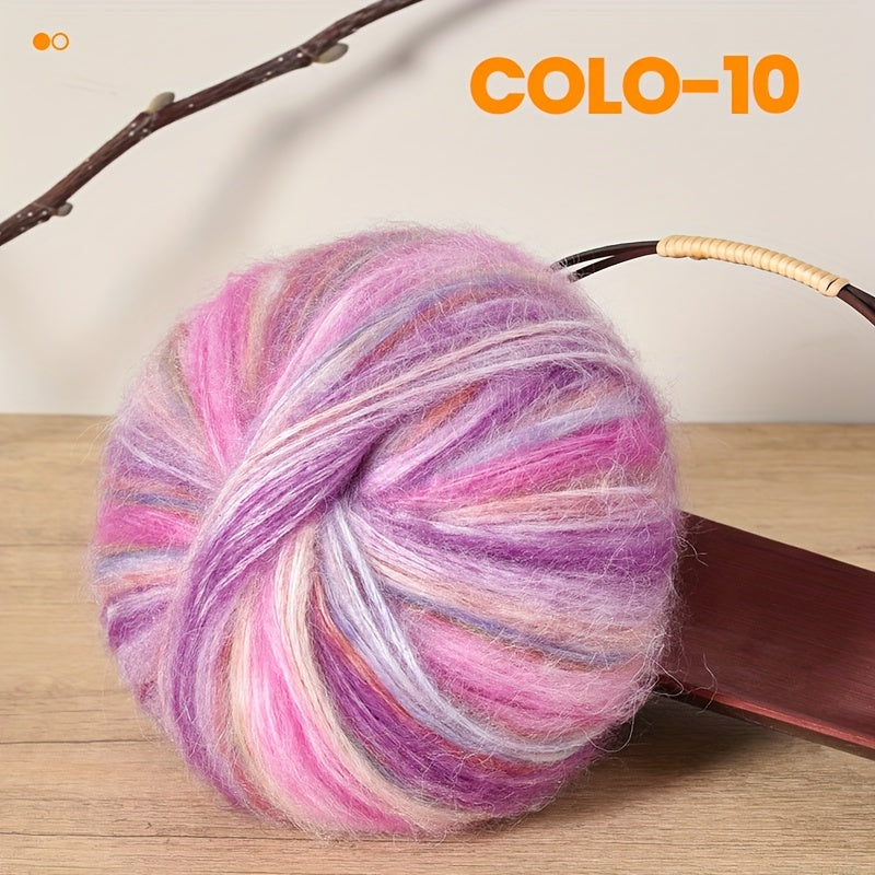 Gradient Wool Yarn 2 Bundles 100g 350m Multicolor Horse Sea for Knitting Scarves Hats