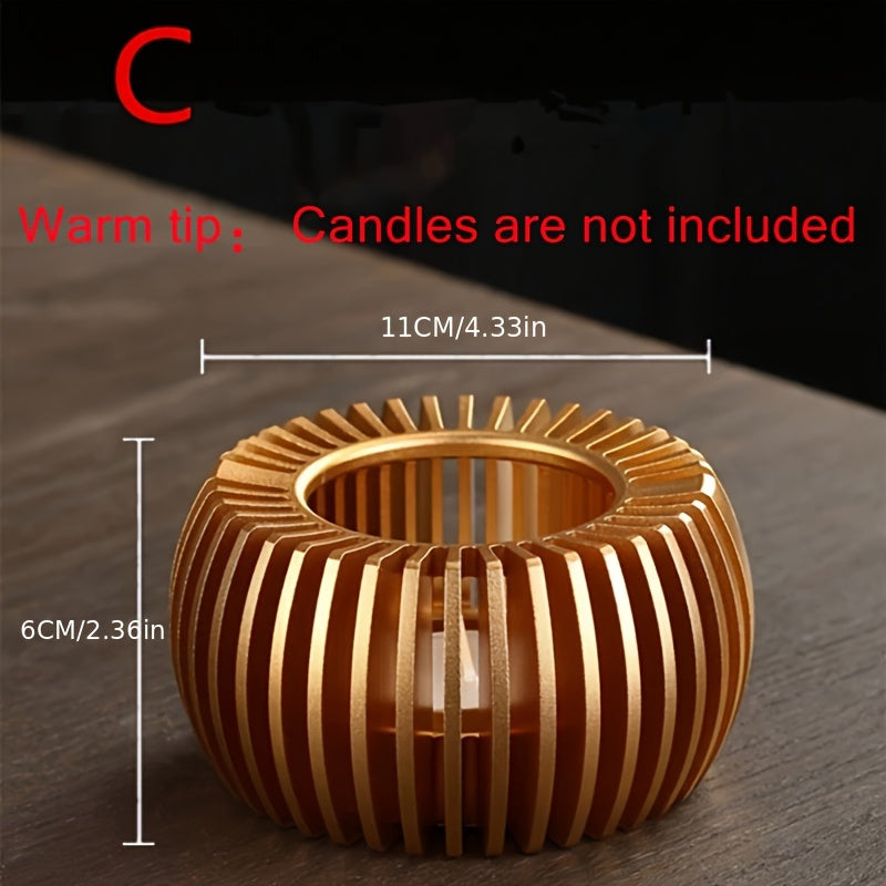 Metal Tea Warmer Set with Thermal Base for Holidays No Electricity Needed