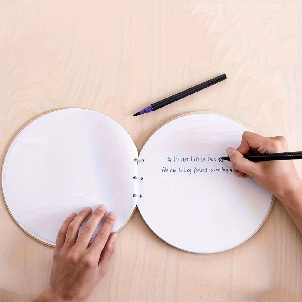 Libro de visitas de madera para ducha, recuerdo, decoración para el hogar, para el Día de la Madre y días festivos