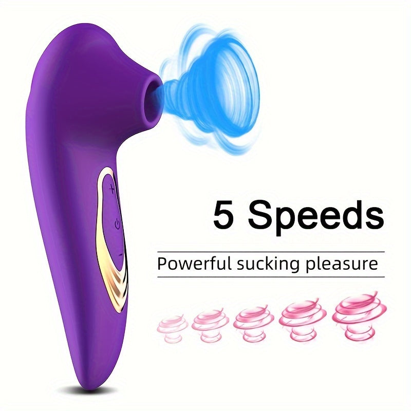 Female Rechargeable Clitoral Sucking Vibrator with Suction Stimulator