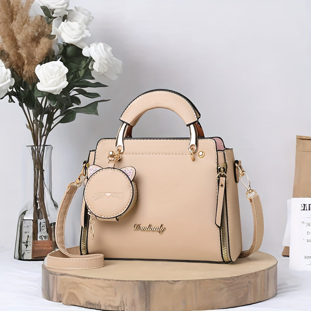 Usmonli ayollar uchun xushbichim xat yozish sumkasi, sozlanadigan tasma va katta sig'imga ega, mustahkam rangda, naqshsiz.