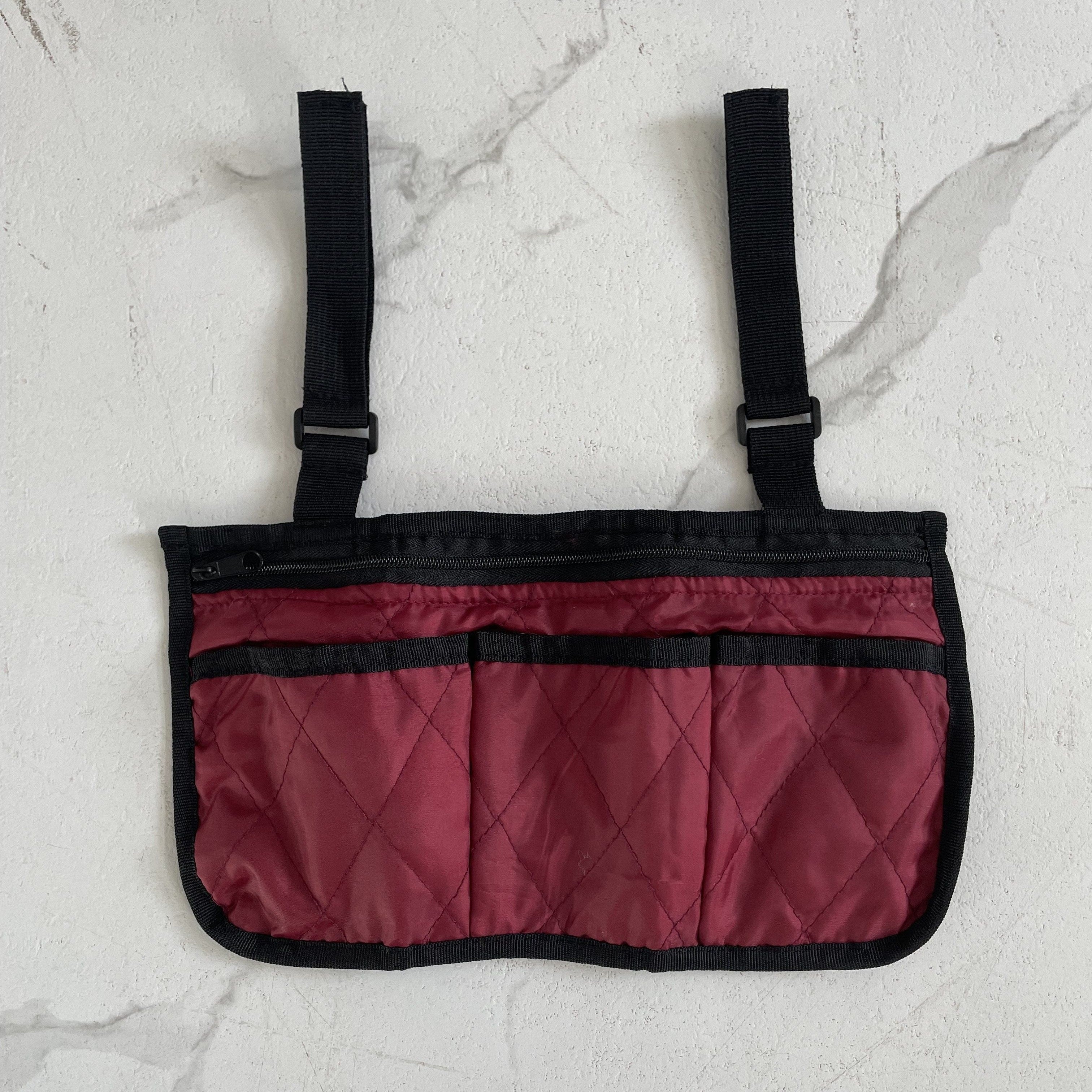 Wheelchair Armrest Hanging Storage Bag Large Capacity Easy to Carry