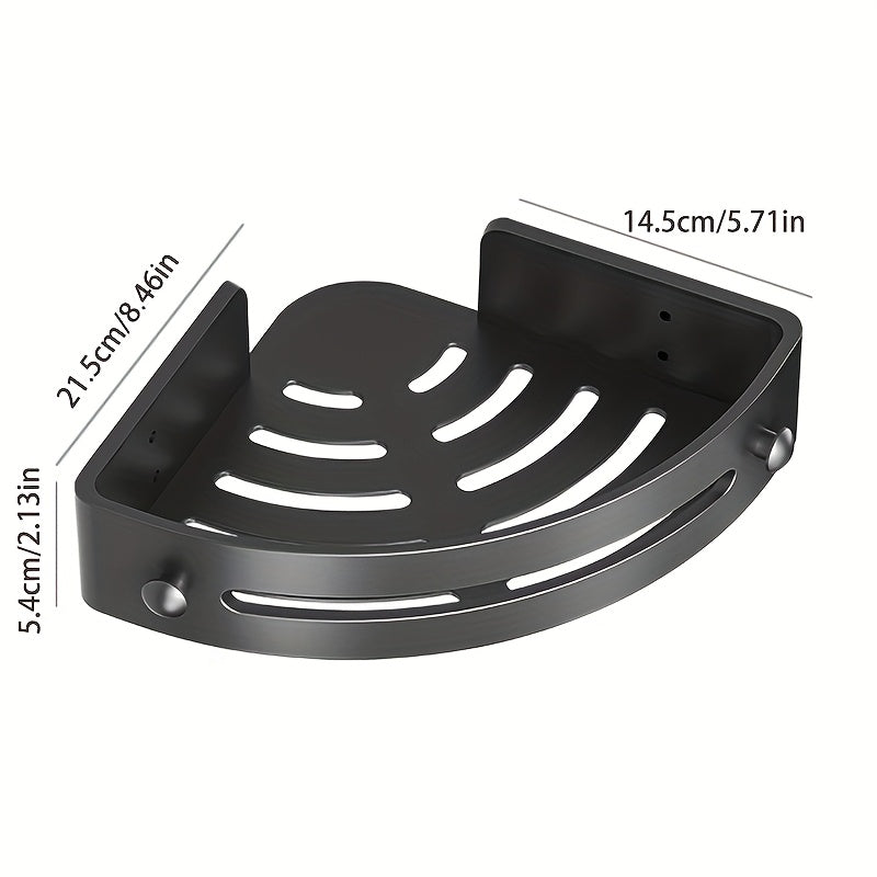 Настенная полка для ванной для шампуня и кухонных принадлежностей.