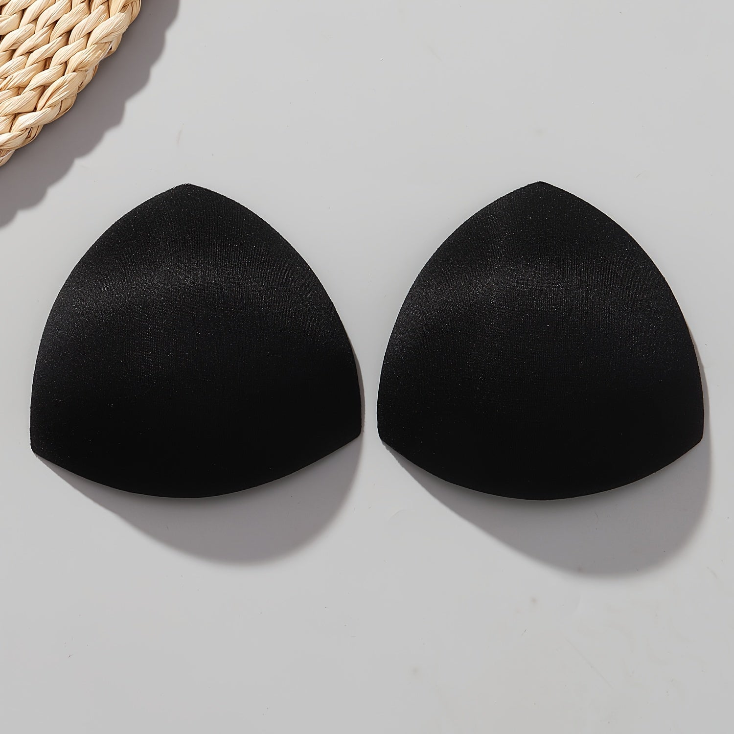 Women's Triangle Bra Pads Lift Push-Up Adjustable Black White Nude