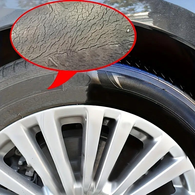 Cera de brillo para neumáticos de coche, protección duradera, realzador de brillo para piezas de plástico