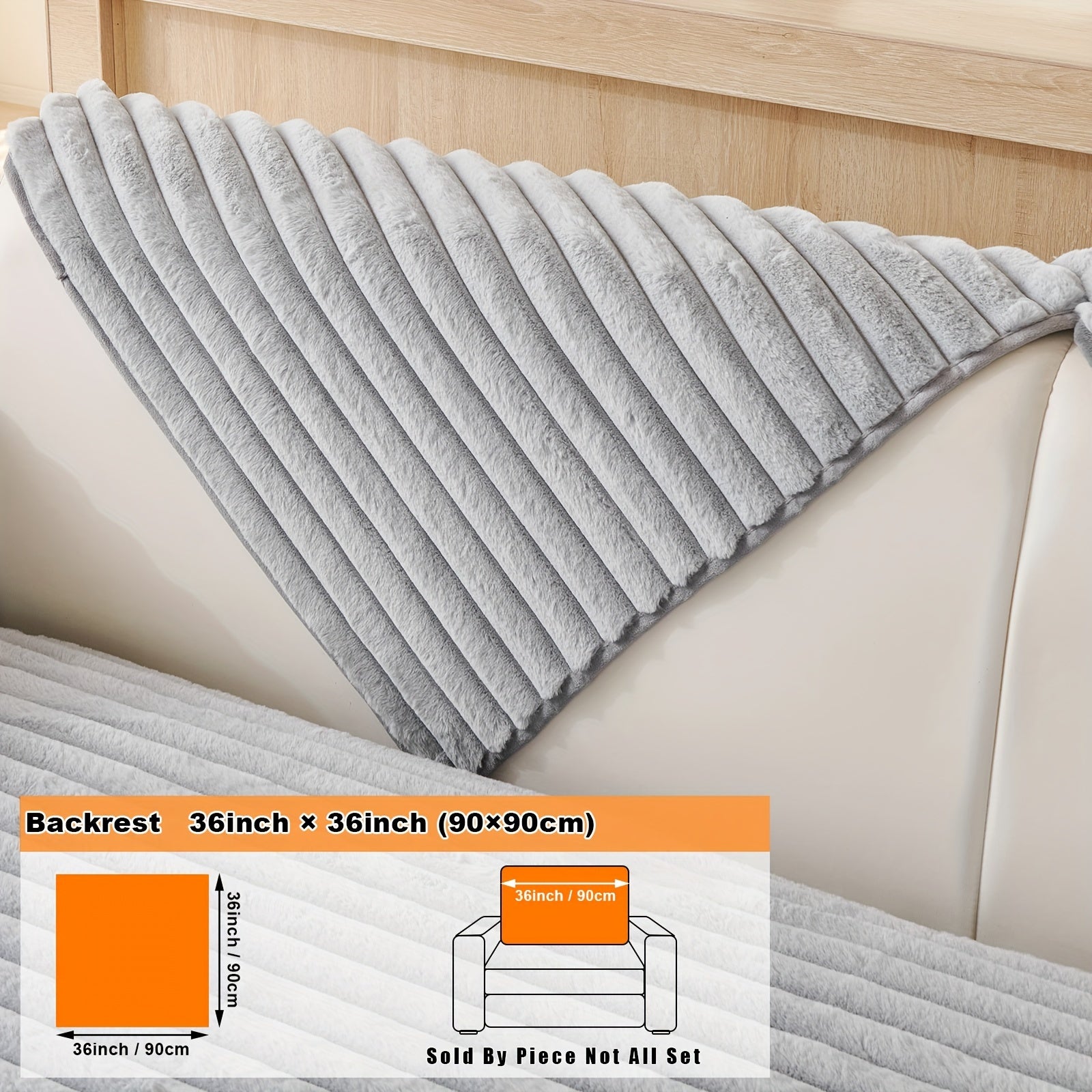 Barcha turdagi divanlar uchun mo'ljallangan, sun'iy quyon junidan tayyorlangan zamonaviy plush divan qoplamasi, mushuk va it egalari uchun iliqlik va himoya ta'minlaydi.