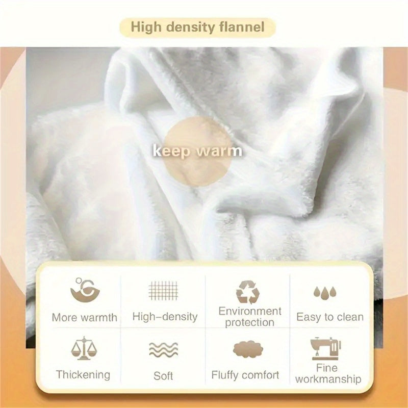 Digital Printed Flannel Blanket Soft All-Season Sofa Bed Polyester