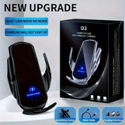 Cargador de coche inalámbrico de 15W con inducción infrarroja y apertura eléctrica