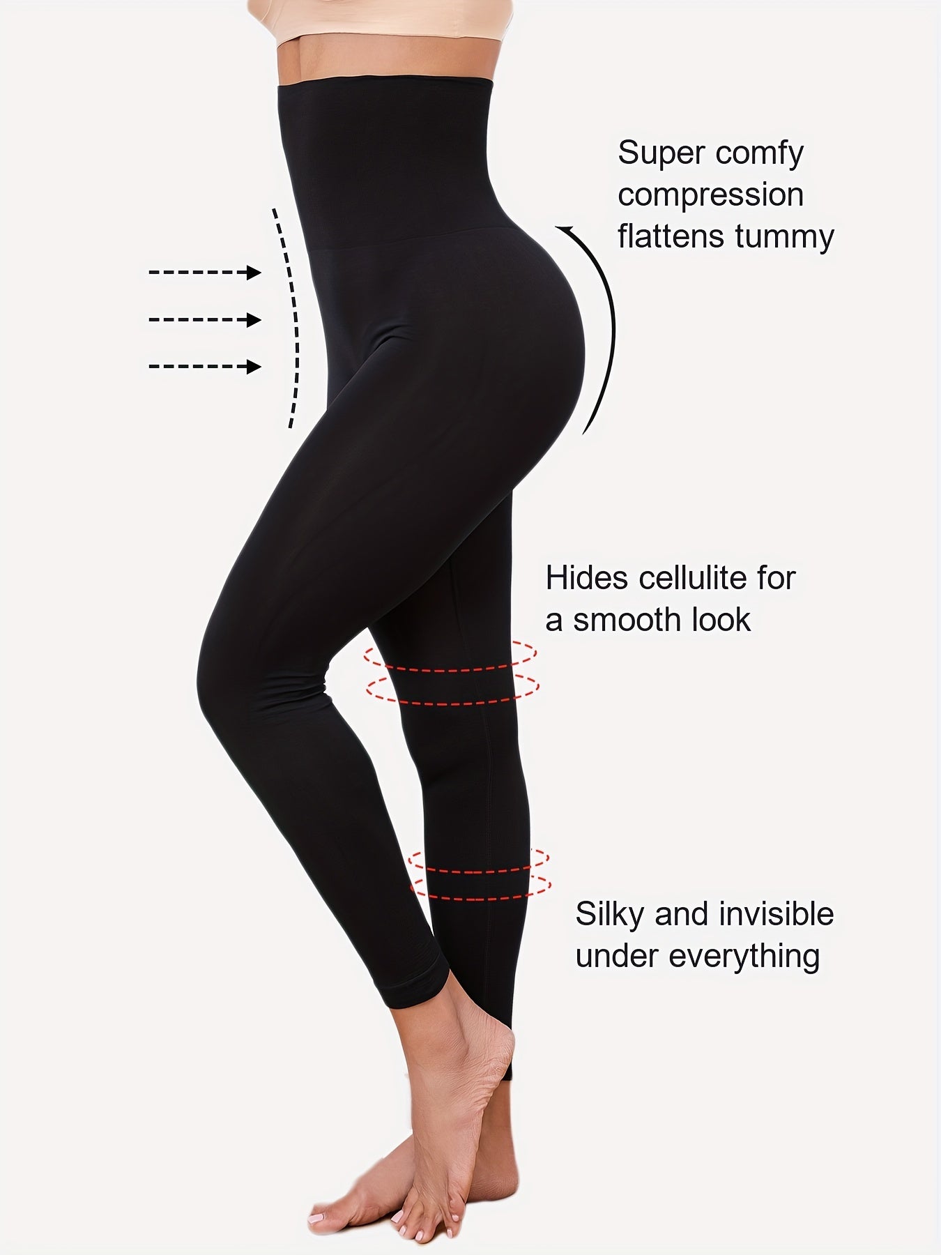 Women's High-Waist Shaping Leggings Tummy Control Moisture-Wicking Breathable Yoga Pants