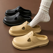 Women's Minimalist One-Hole Slide Shoes Casual Lightweight Comfortable Black