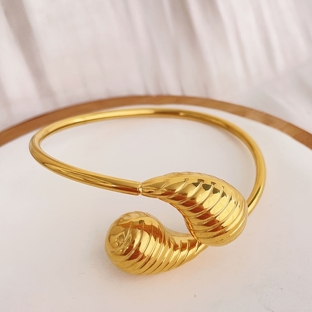 Zarif Bo'sh Dizaynli Paslanmaydigan Po'lat Suv Tomchisi Bilaguzuk - Partiyalar, Sayohatlar va Uchrashuvlar uchun Ideal.