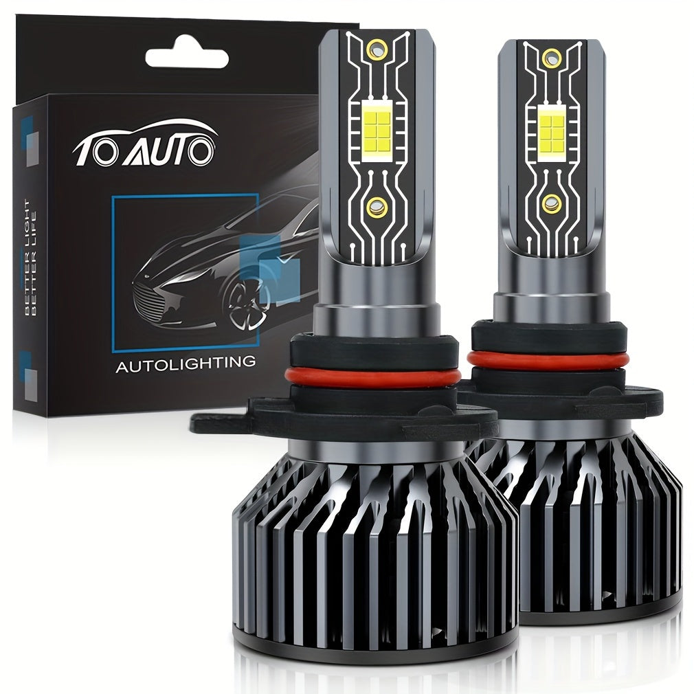 2 шт. автомобильных LED-лампочек для головного света 6000K белого цвета с чипами CSP 60W для дальнего и ближнего света