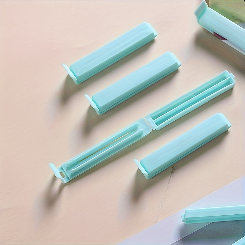 Oshxonada turli plastik va meva sumkalarini muhrlash va tartibga solish uchun 6 ta oziq-ovqat sumkasi kliplari to'plami