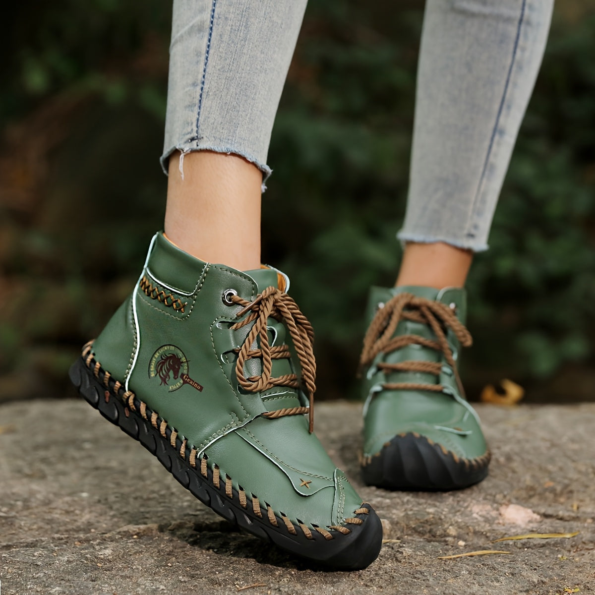 Women's Plus Size Casual Chelsea Boots Beige Microfiber Rubber Sole