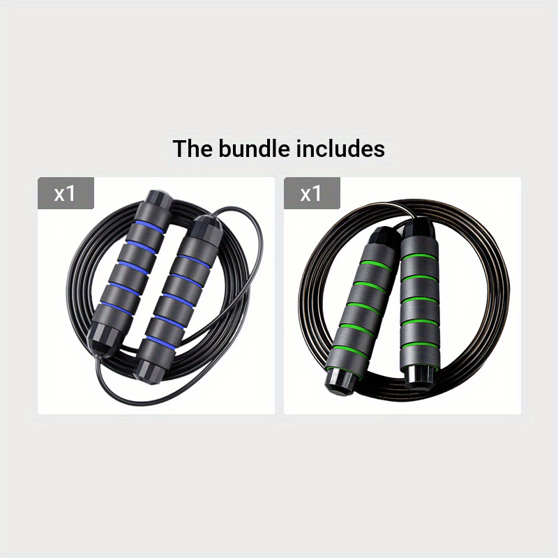 Jump Rope with Memory Foam Handles for Cardio and Weight Loss Training