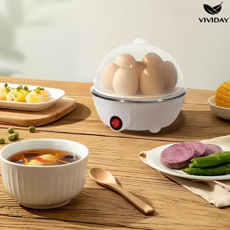 Egg Cooker with Visual Window One-Touch Switch Auto Power-Off Mini Heating Multi-Functional 220V