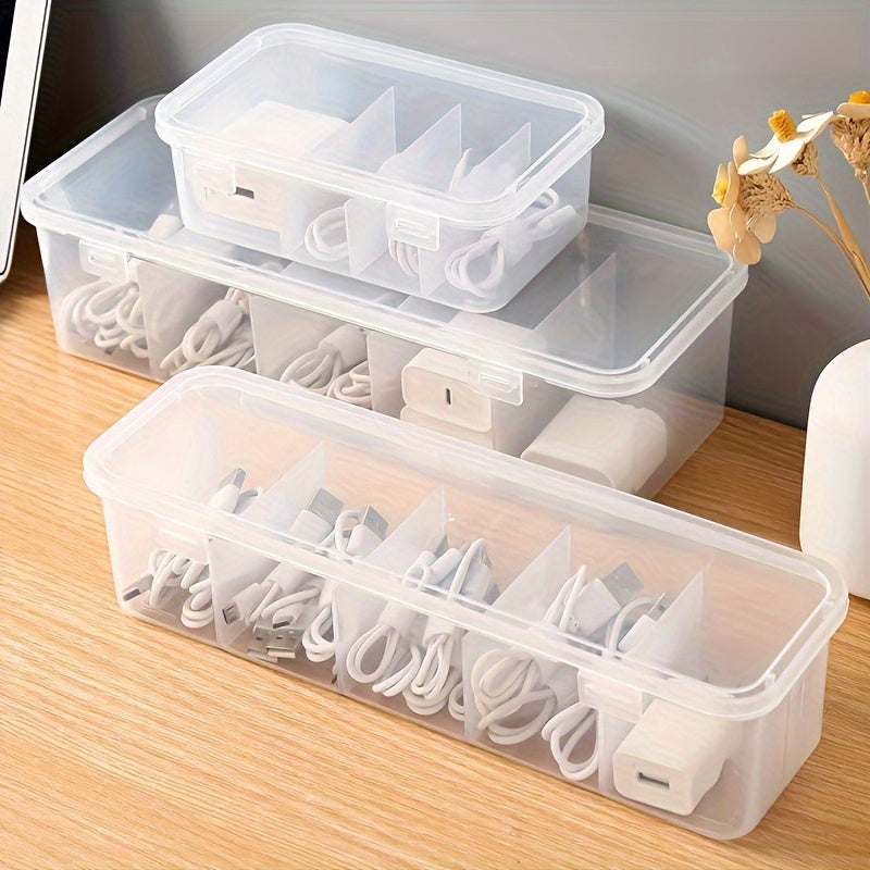 Multi-Functional Plastic Cable Organizer Box for Home and Office