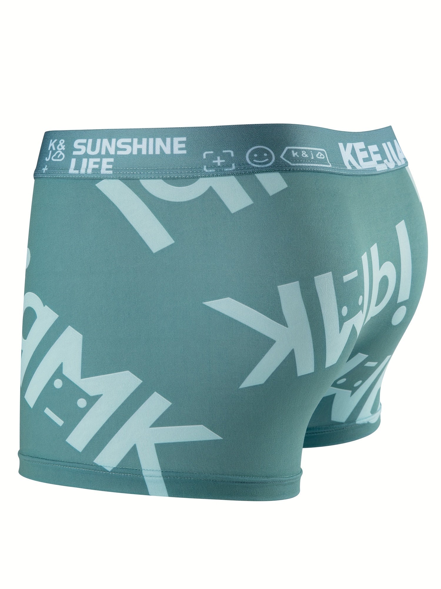 Men's Breathable Ice Fabric Underwear 4-Piece Set with Elastic Waistband