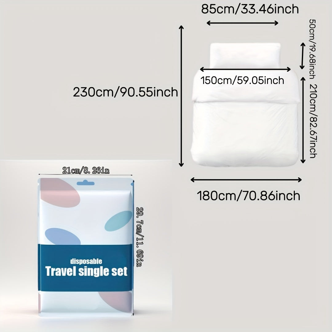 Geometric Printed Bedding Set for Single or Double Beds Includes Pillowcase Sheet Quilt Cover Non-Woven Fabric Machine Washable Stain-Resistant