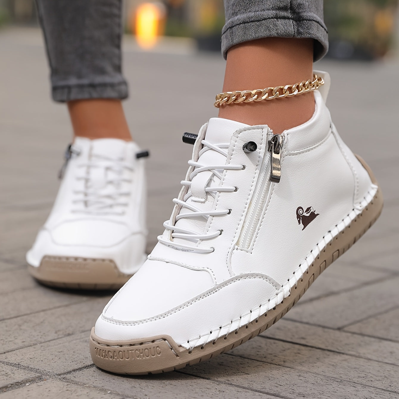 Zapatos casuales de mano para mujer con suela de goma para entrenamiento cruzado