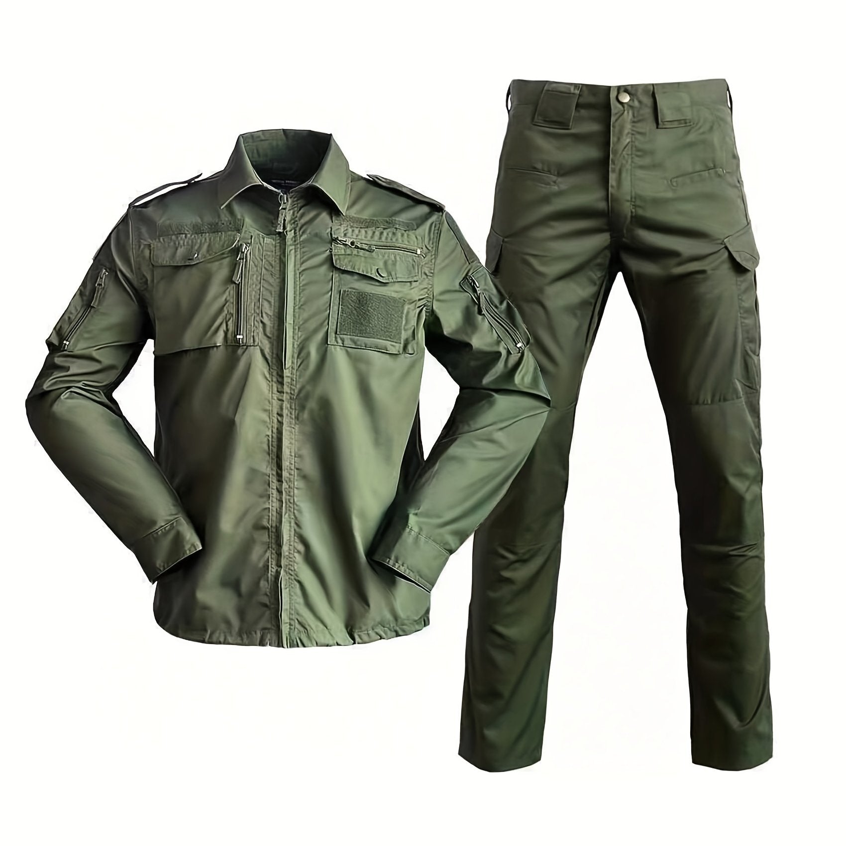 Men's Camo Training Suit Breathable Durable Polyester for Outdoor Activities