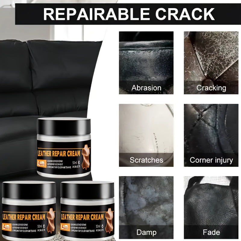 Rangni tiklash va charmni tozalash uchun charm ta'mirlash to'plami