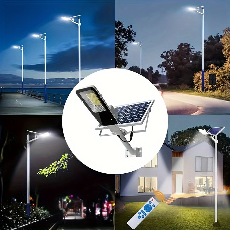 Solar Street Light 350 LEDs Remote Control Waterproof Garden Terrace Garage