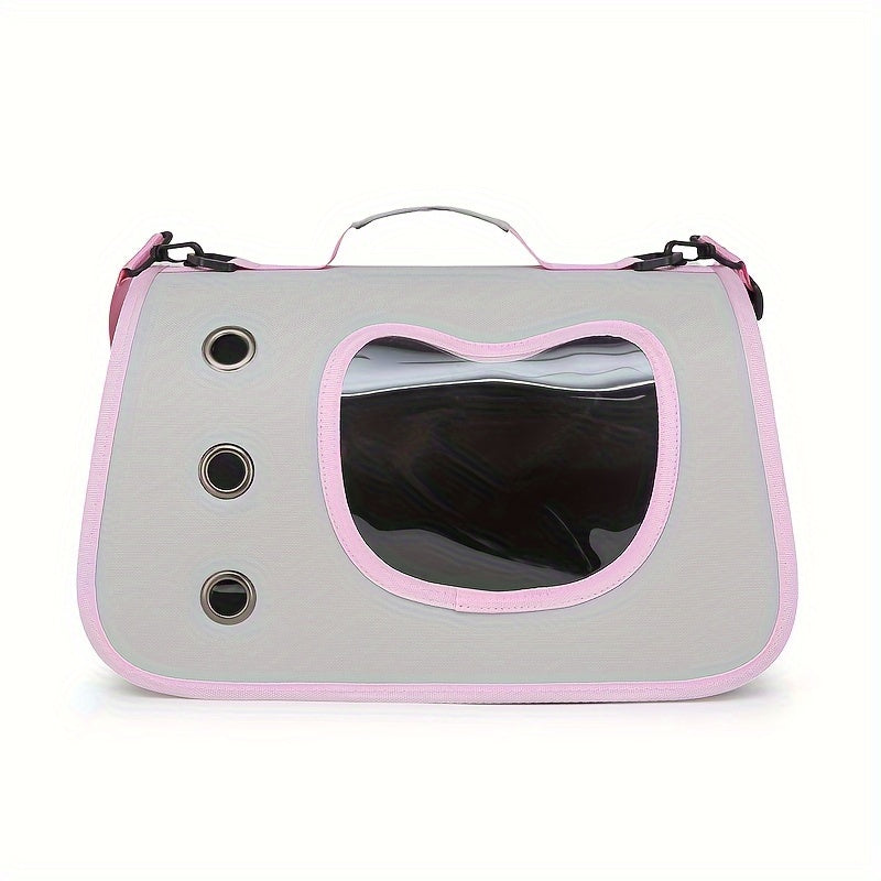 Pet Backpack for Cats and Puppies Soft Breathable Polyester Ventilated Zipper Handle