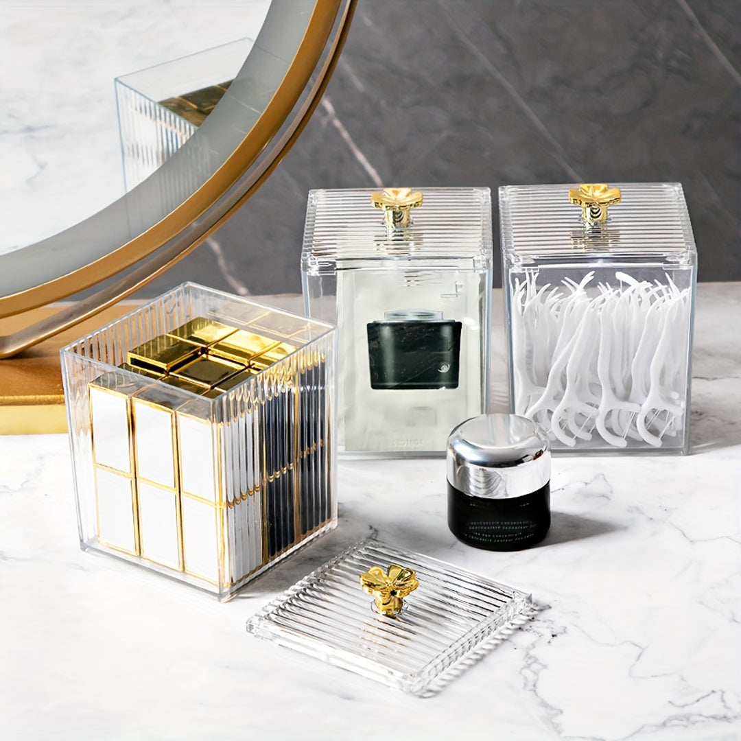 Clear Makeup Organizer for Storage of Beauty Essentials Desk Dresser Office Use