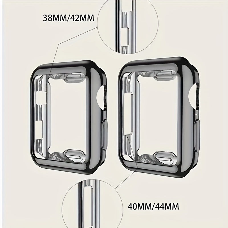 TPU Screen Protector Case for Apple Watch Series 10 9 8 7 6 5 4 3 Shockproof Cover High Definition Touchscreen Compatible