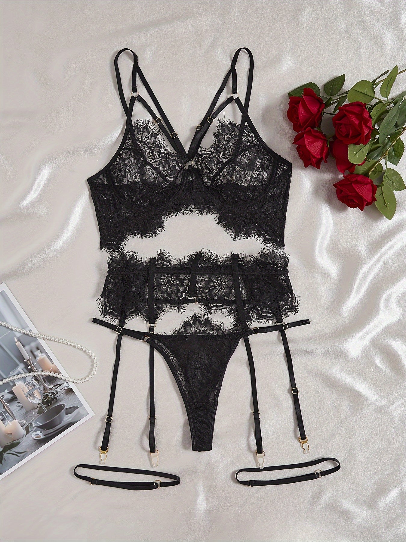 Women's Garter Lingerie Set Sexy Intimates for Women