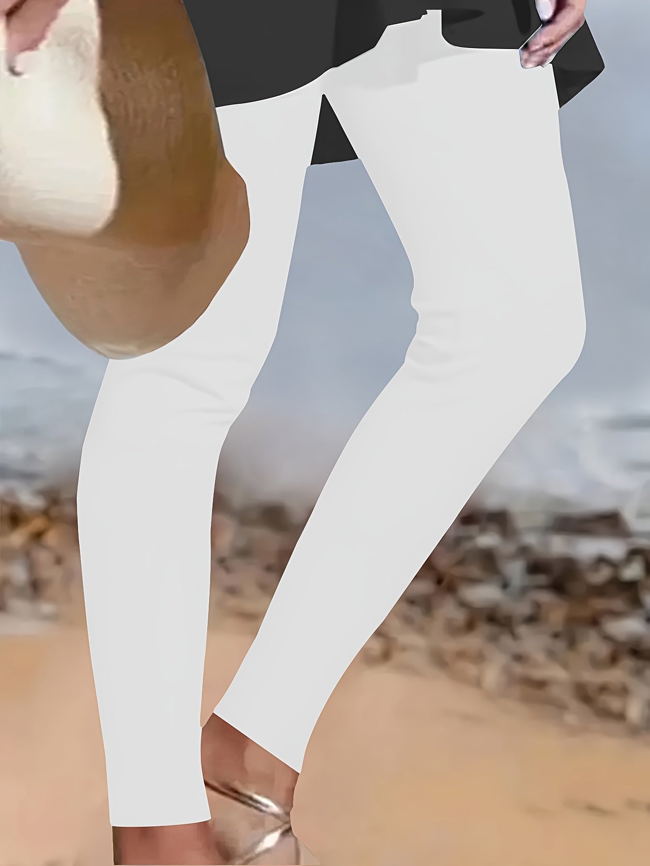 Plus-Size Athletic Leggings Set High-Waisted Yoga Pants Quick-Dry