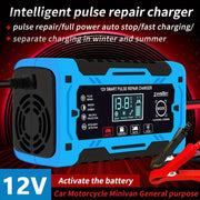 6-амперное 12В умное полностью автоматическое зарядное устройство для свинцово-кислотных аккумуляторов. Евроразъем.