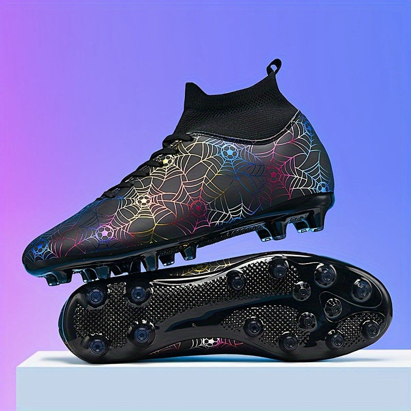 Unisex All-Season Lightweight Non-Slip Shock-Absorbing Soccer Cleats for Training and Sports