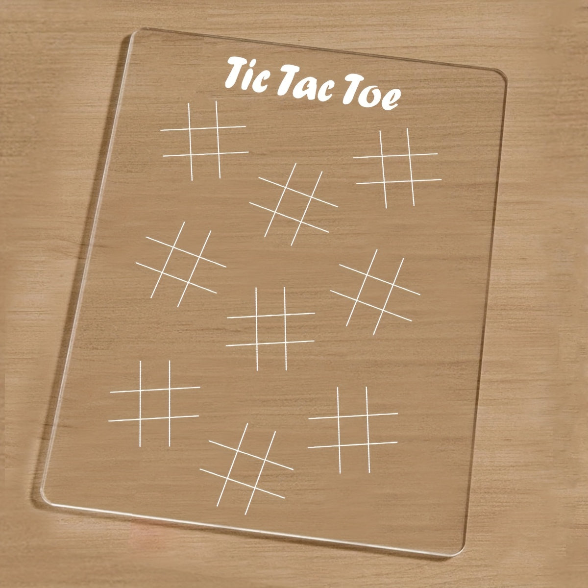 Классная акриловая игровая доска - идеально подходит для развлечений в дороге - включает в себя "Угадай, что это", "Виселица", "Точки и квадраты", "Алфавит", "Соедини четыре" - многоразовая и портативная - идеально для семейного веселья