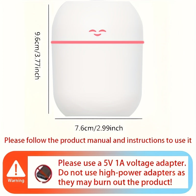 USB Facial Steamer Humidifier for Dry Oily Skin Ultrasonic Mist Desk Car