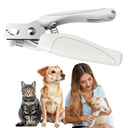 LED Pet Nail Clippers with USB Charging and File for Dogs and Cats