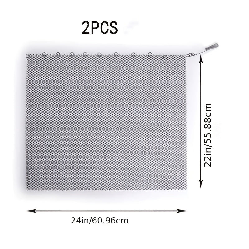 2 piezas de cortinas de malla para chimenea, pantalla de fuego de alta resistencia, herramienta, protector de alfombra