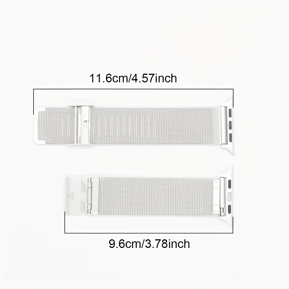 Stainless Steel Milanese Loop Watch Strap for Apple Watch Series 2-9 and Ultra