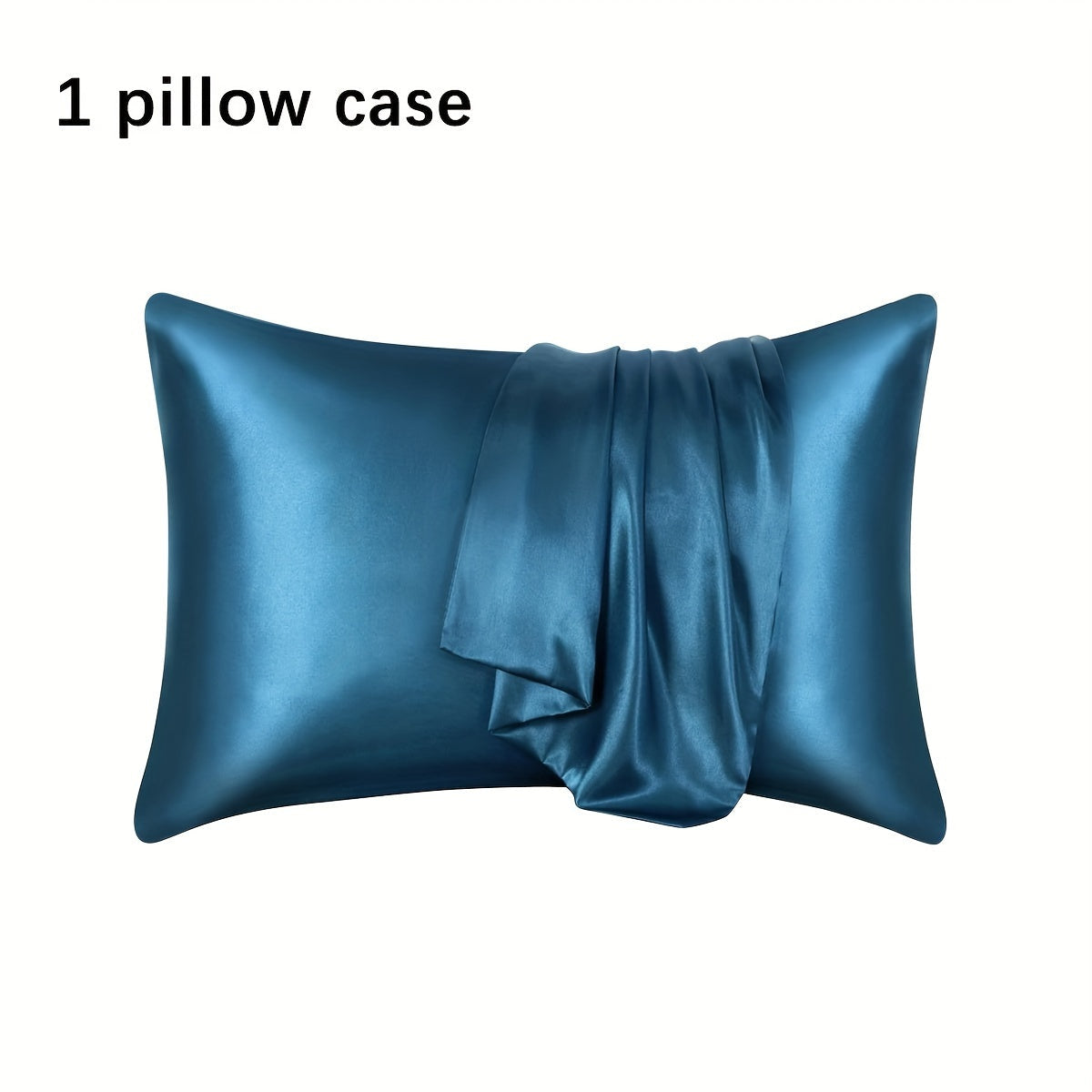 Silky Soft Satin Pillowcase Breathable Skin-Friendly Cooling Solid Colors