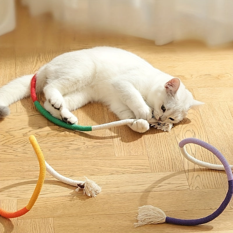 Durable Cat Toy Rope for Indoor Cats Teeth Grinding Oral Cleaning